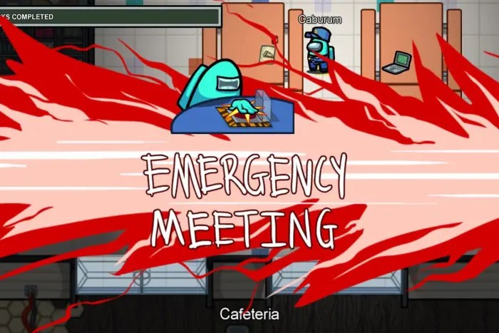 Emergency meeting di Among Us